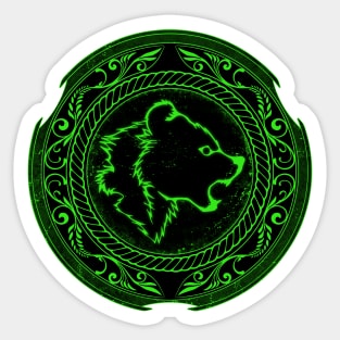 Viking bear warrior berserker shield Sticker